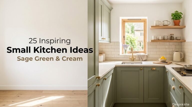 25 Very Small Kitchen Ideas for Sage Green & Cream Kitchens